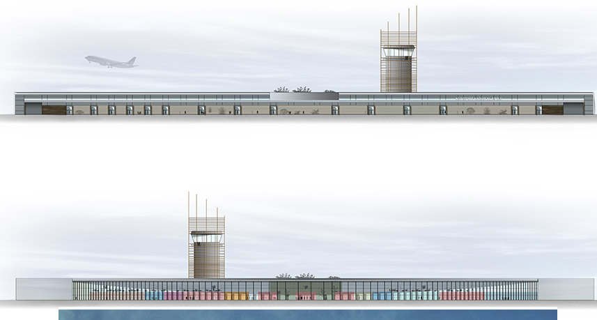 Illustration of the Nador airport project