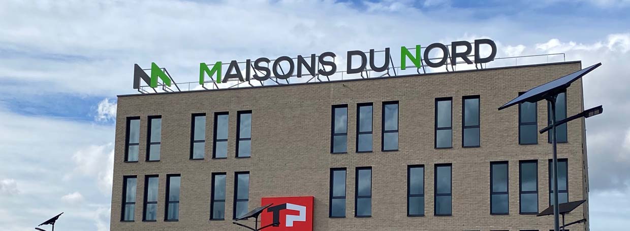 Enseigne lumineuse Maisons du Nord