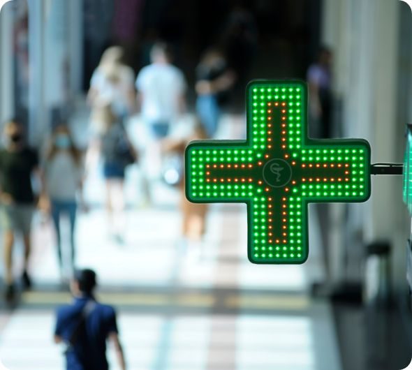Enseignes - Croix de pharmacie